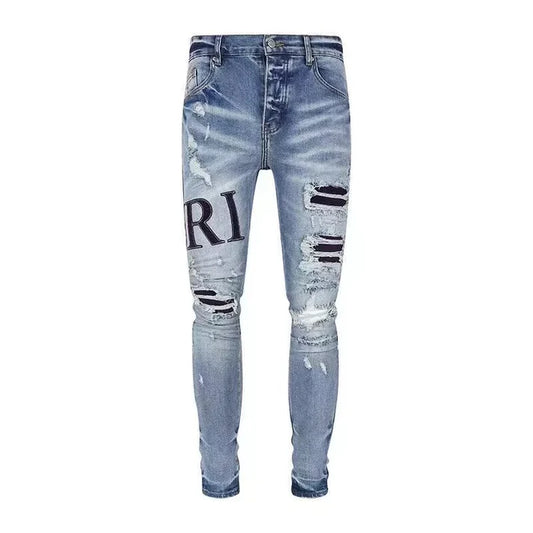AMIRI JEANS SKINNY JEANS BLACK  LOGO